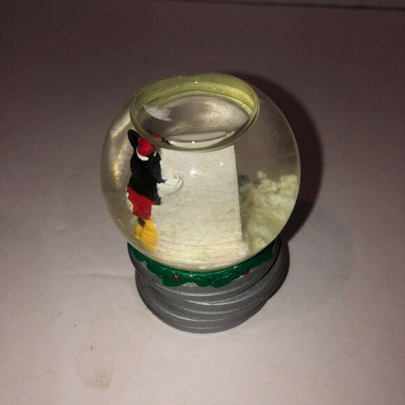 VTG Disney Mickey Mouse 2004 Christmas Mini Snow Globe 75 Years of Fun! JCPenney - Picture 5 of 6